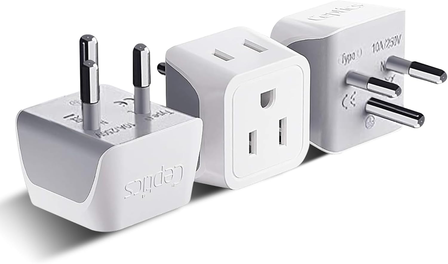 Ceptics Universal Travel Adapter, 35W International Power Adapter with PD & QC 3.0 Dual USB-C, 3 USB Travel Adapter Worldwide, Type I C G A Outlets 110V 220V A/C - EU Euro US UK (11-KU)