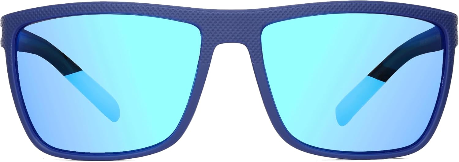 ZENOTTIC Polarized Sunglasses for Men Lightweight TR90 Frame UV400 Protection Square Sun Glasses