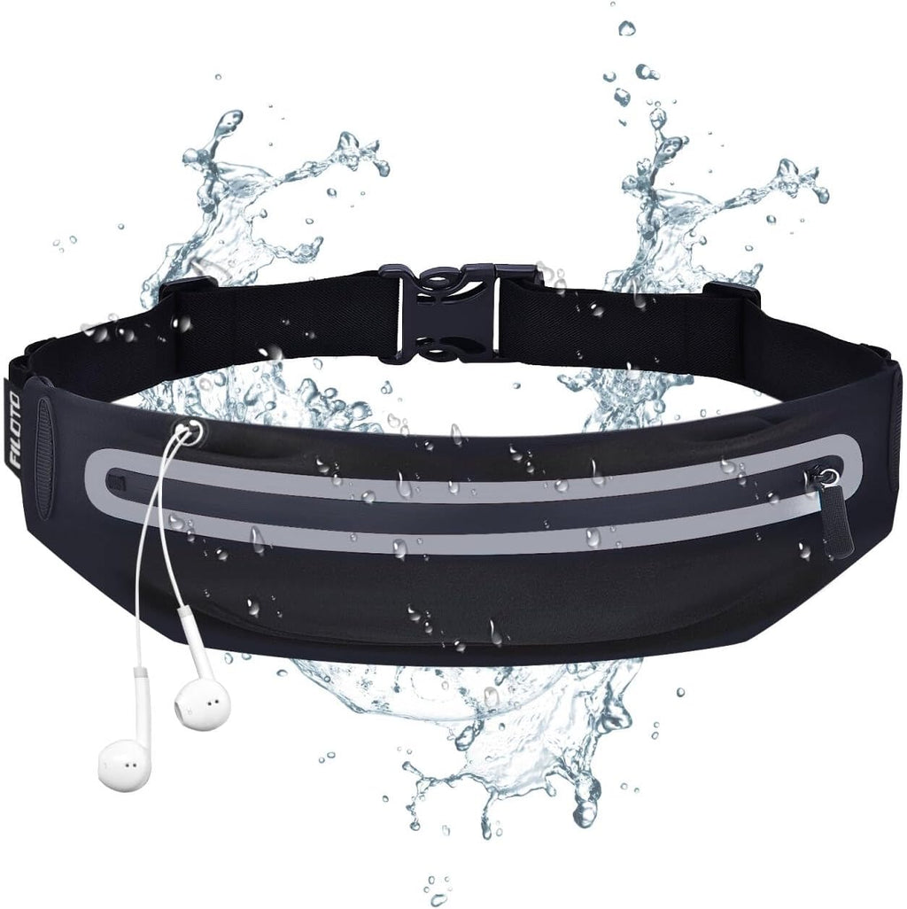 Running Belt Fanny Pack, Running Waist Pack for Women & Men USA Patented Hands-Free Reflective Runner Pouch Belt Fitness Workout Bag No-Bounce Adjustable Sport Travel Fanny Pack Cell