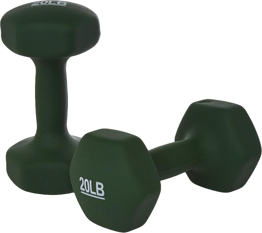 Basics Neoprene Dumbbell Hand Weights for Exercise and Muscle Toning