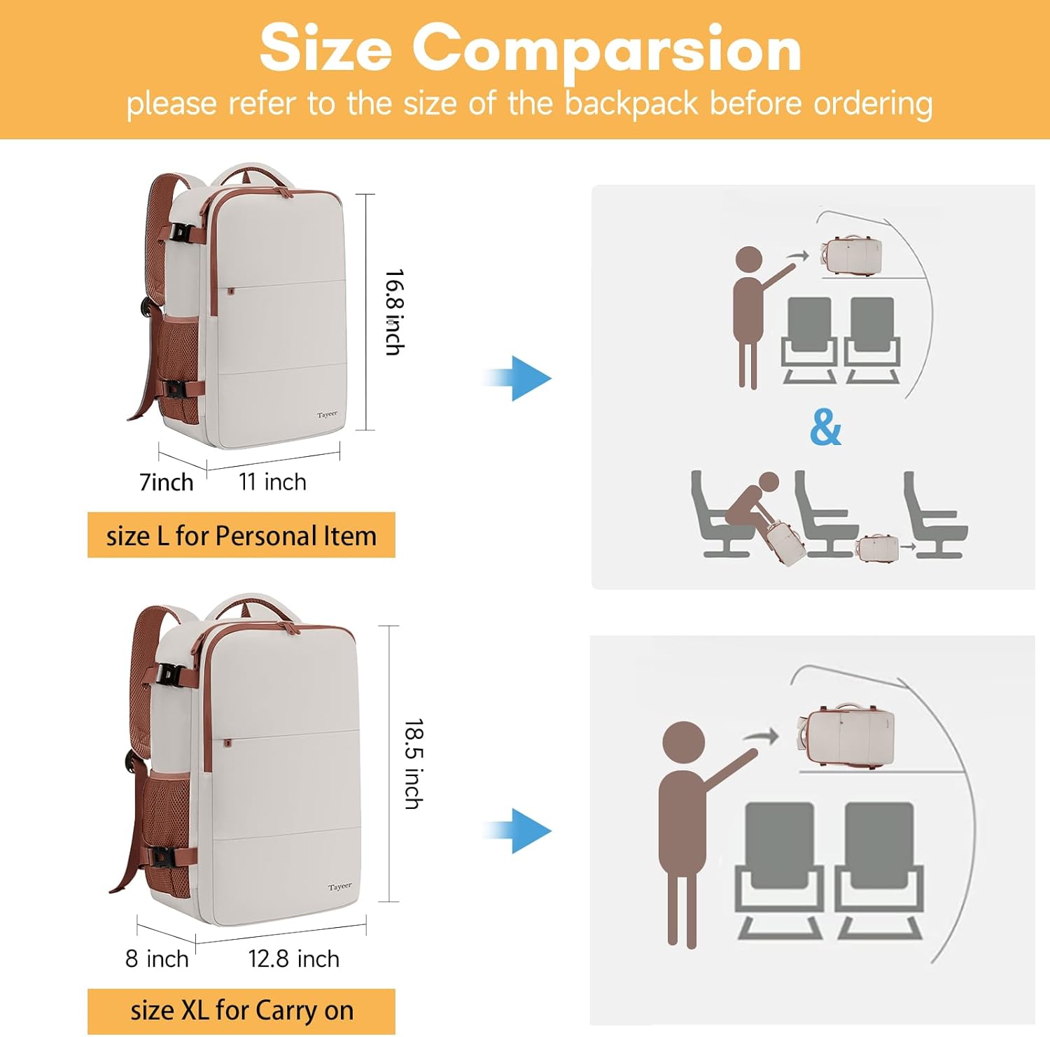 Taygeer Travel Backpack for Women, Carry On Backpack with USB Charging Port & Shoe Pouch, TSA 15.6inch Laptop Mochila Flight Approved, Nurse Bag Casual Daypack for Weekender Business Hiking, Pink