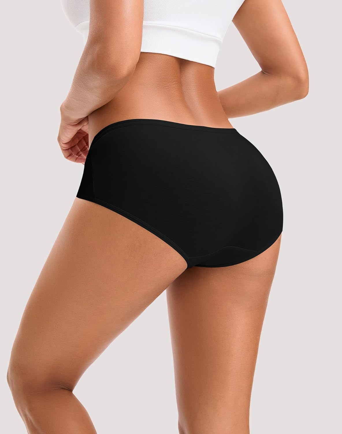 INNERSY Womens Underwear Cotton Hipster Panties Regular & Plus Size 6-Pack