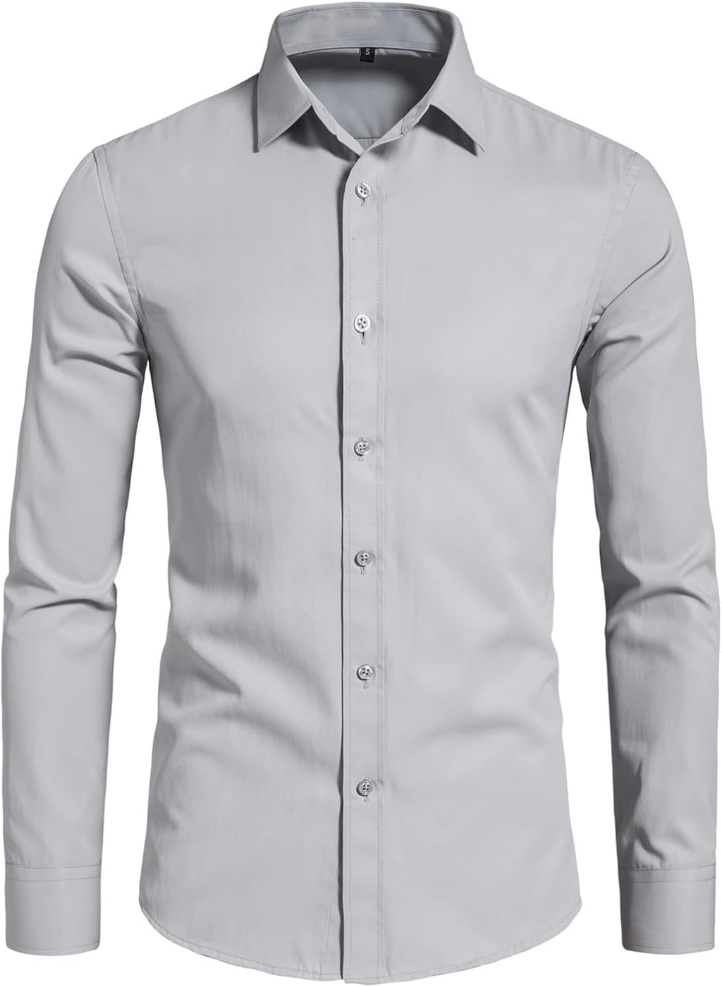 BEILU Stretch Mens Slim Fit Dress Shirts Formal Long Sleeve Button Down Shirts