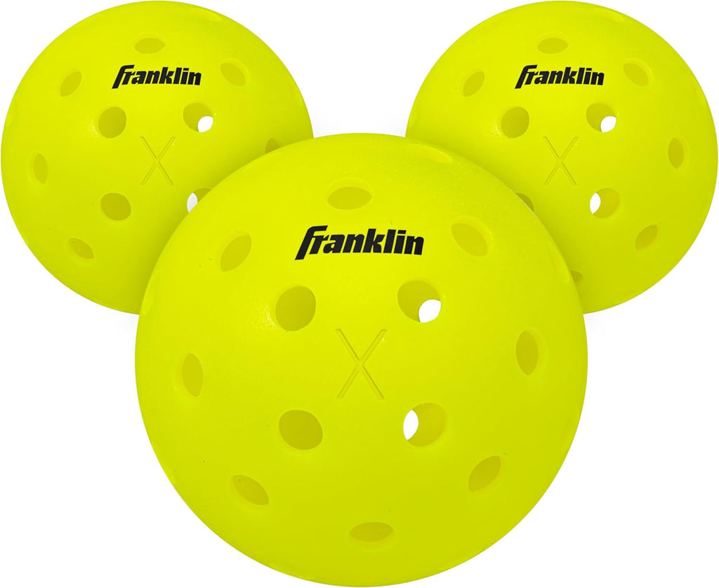 Franklin Sports X-40 Outdoor Pickleballs - Official Ball of USA Pickleball, APP Tour + US Open - Regulation Size