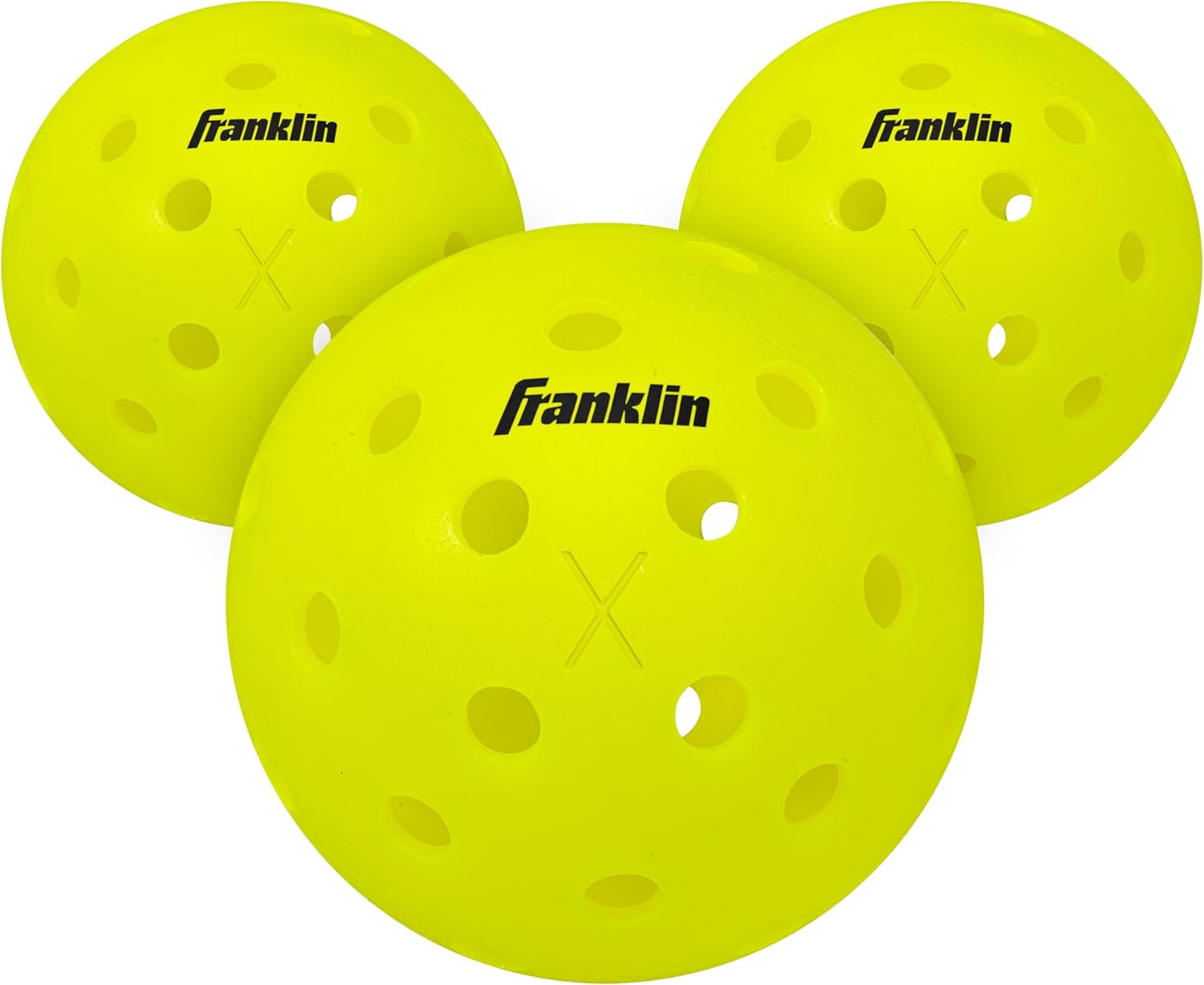 Franklin Sports X-40 Outdoor Pickleballs - Official Ball of USA Pickleball, APP Tour + US Open - Regulation Size