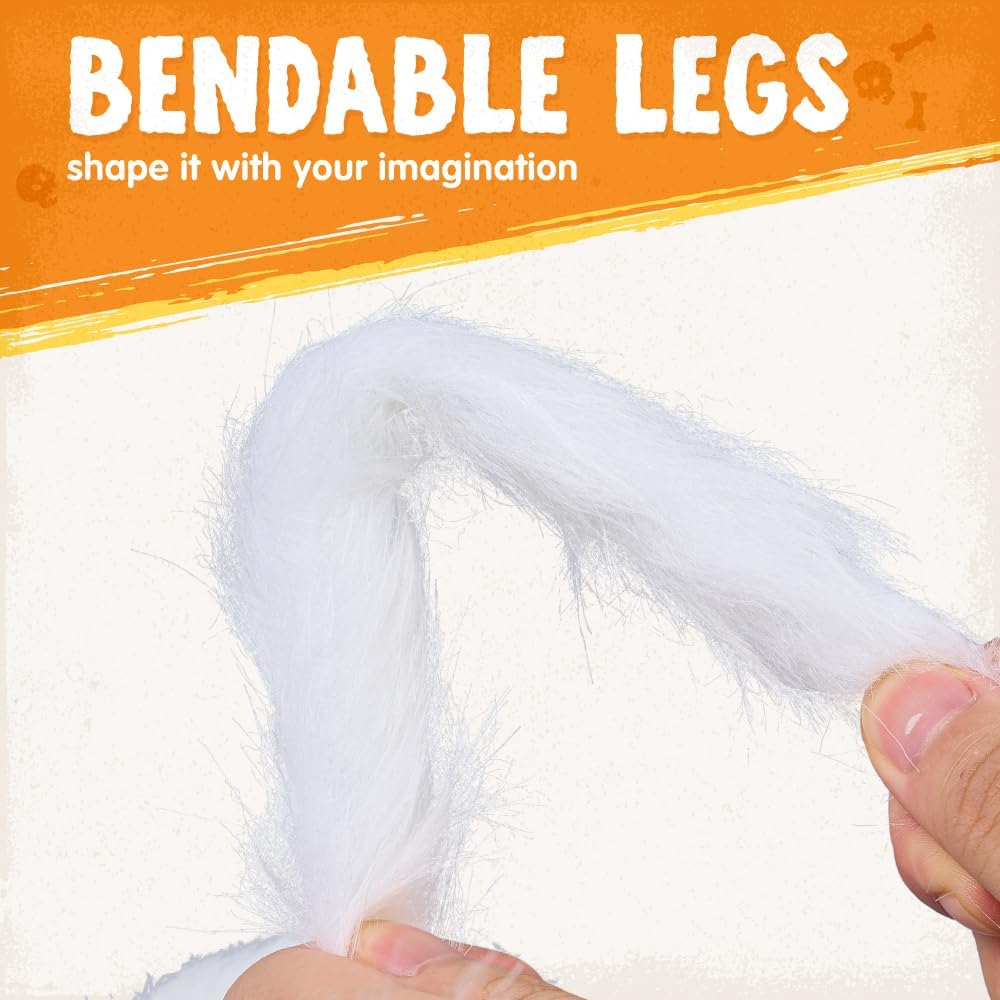 JOYIN Halloween Outdoor Decorations Giant Spider, 5 Ft Large Spider for Yard Lawn Garden Patio Scary Halloween Outside Decor, Indoor Haunted House Prop and Home Party Decor, Black