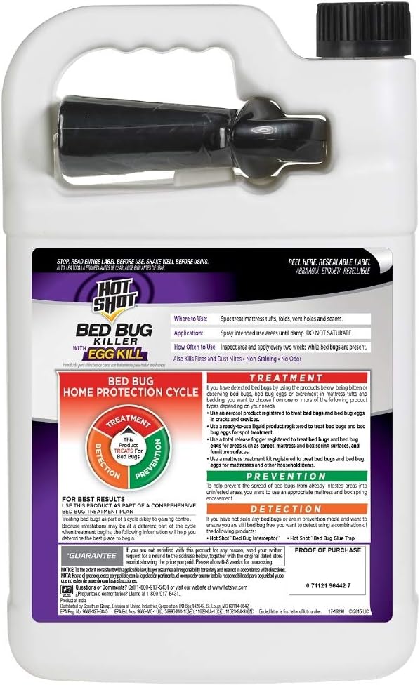 Hot Shot BedBug And Flea Fogger 3 Count-2 Ounce Cans, With Nylar, Inhibits Flea Reinfestation