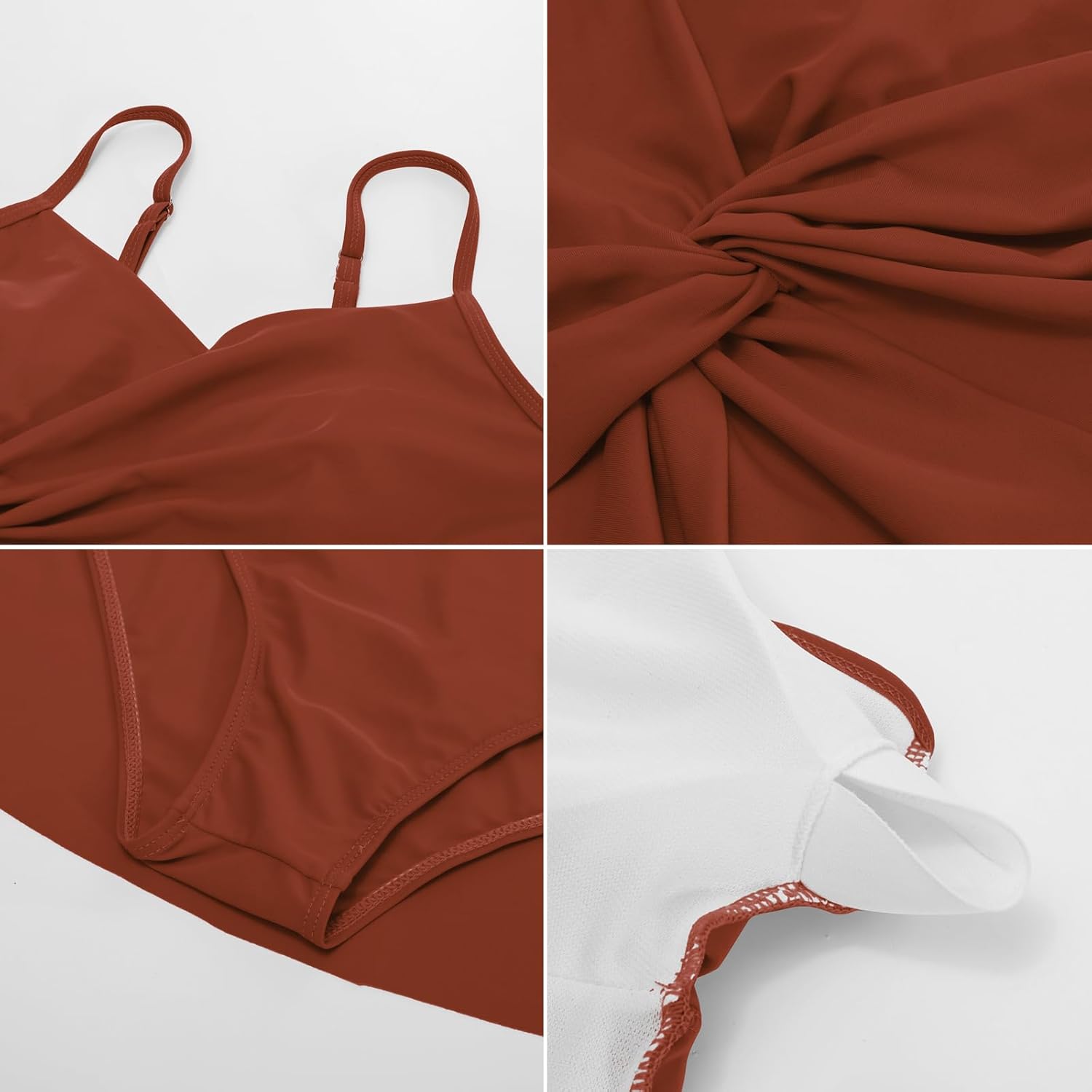 GRACE KARIN Women's One Piece Swim Dress V Neck Tummy Control Swimsuit Vacation Beachwear Bathing Suit