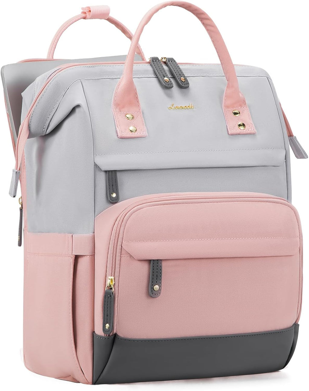 LOVEVOOK Laptop Backpack for Women, 15.6 Inch Work Business Backpacks Purse With Large Capacity, Waterproof Nurse Bag College Bookbag for School, Waterproof Casual Daypack for Travel