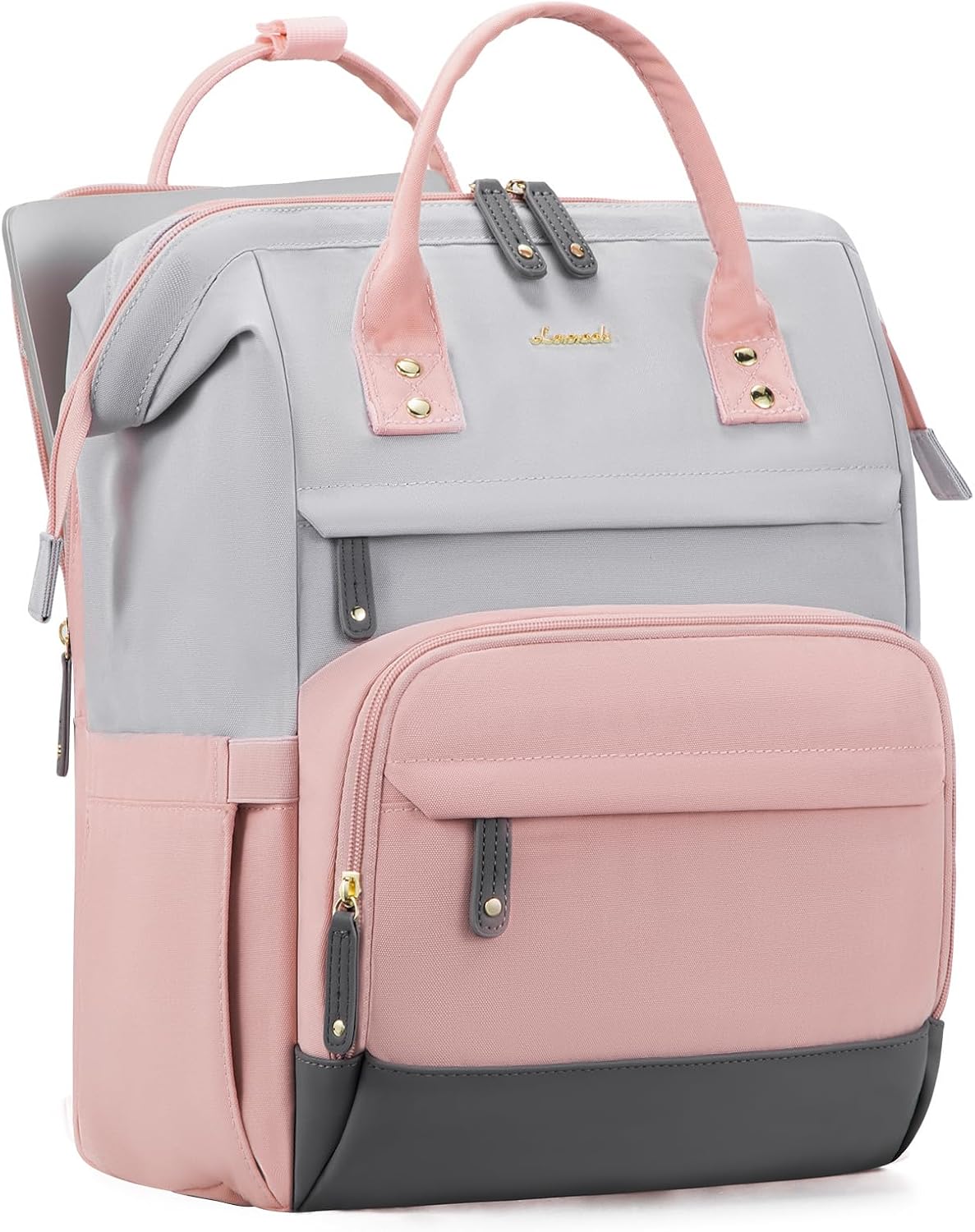 LOVEVOOK Laptop Backpack for Women, 15.6 Inch Work Business Backpacks Purse With Large Capacity, Waterproof Nurse Bag College Bookbag for School, Waterproof Casual Daypack for Travel