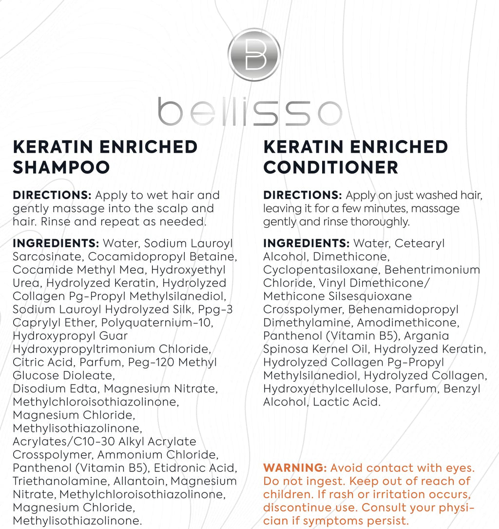 Biotin Shampoo and Conditioner Set - Sulfate and Paraben Free Treatment for Men and Women - Hair Thickening Volumizing Products to Help Boost Thinning Hair with Added Keratin