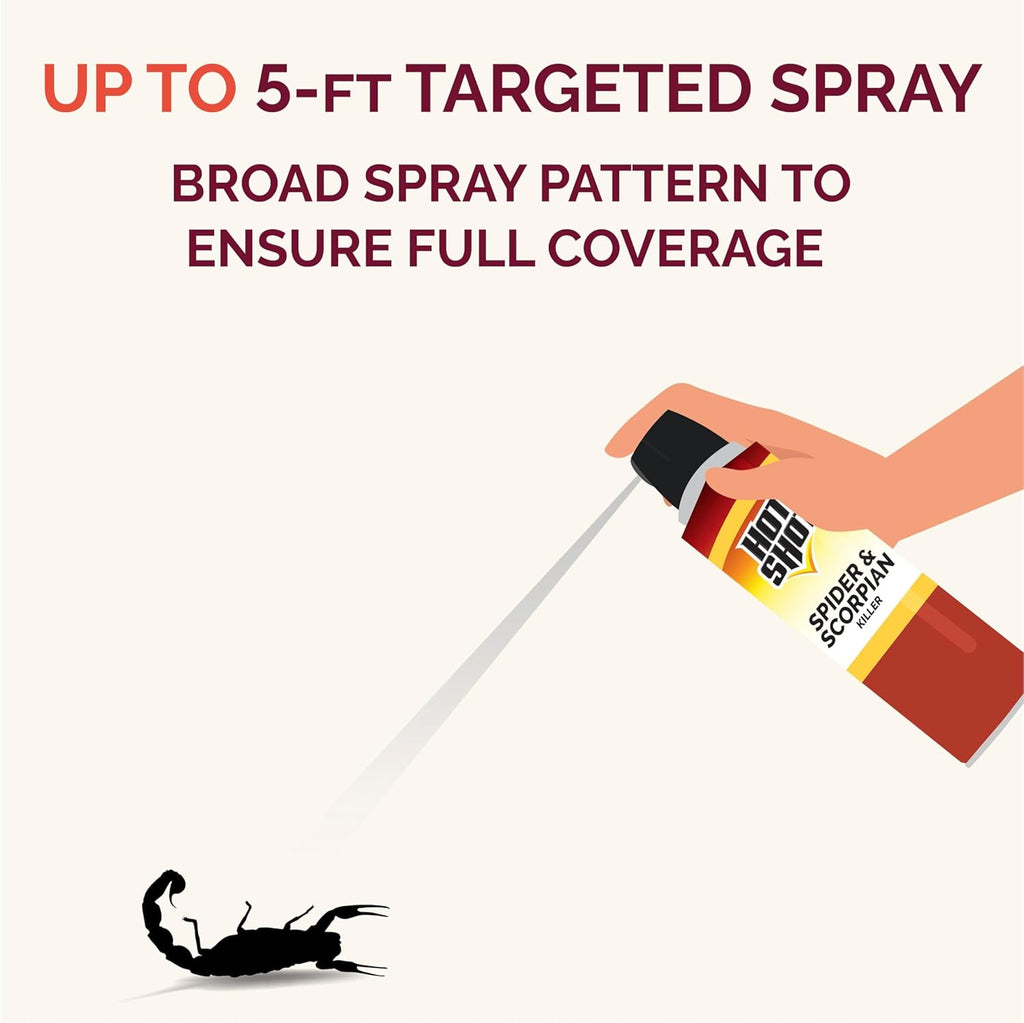 Hot Shot Ant, Roach & Spider Killer, Kills Insects Indoors and Outdoors, Kills Roaches and Listed Ants on Contact, Insecticide Spray, 17.5 Ounce (Crisp Linen)