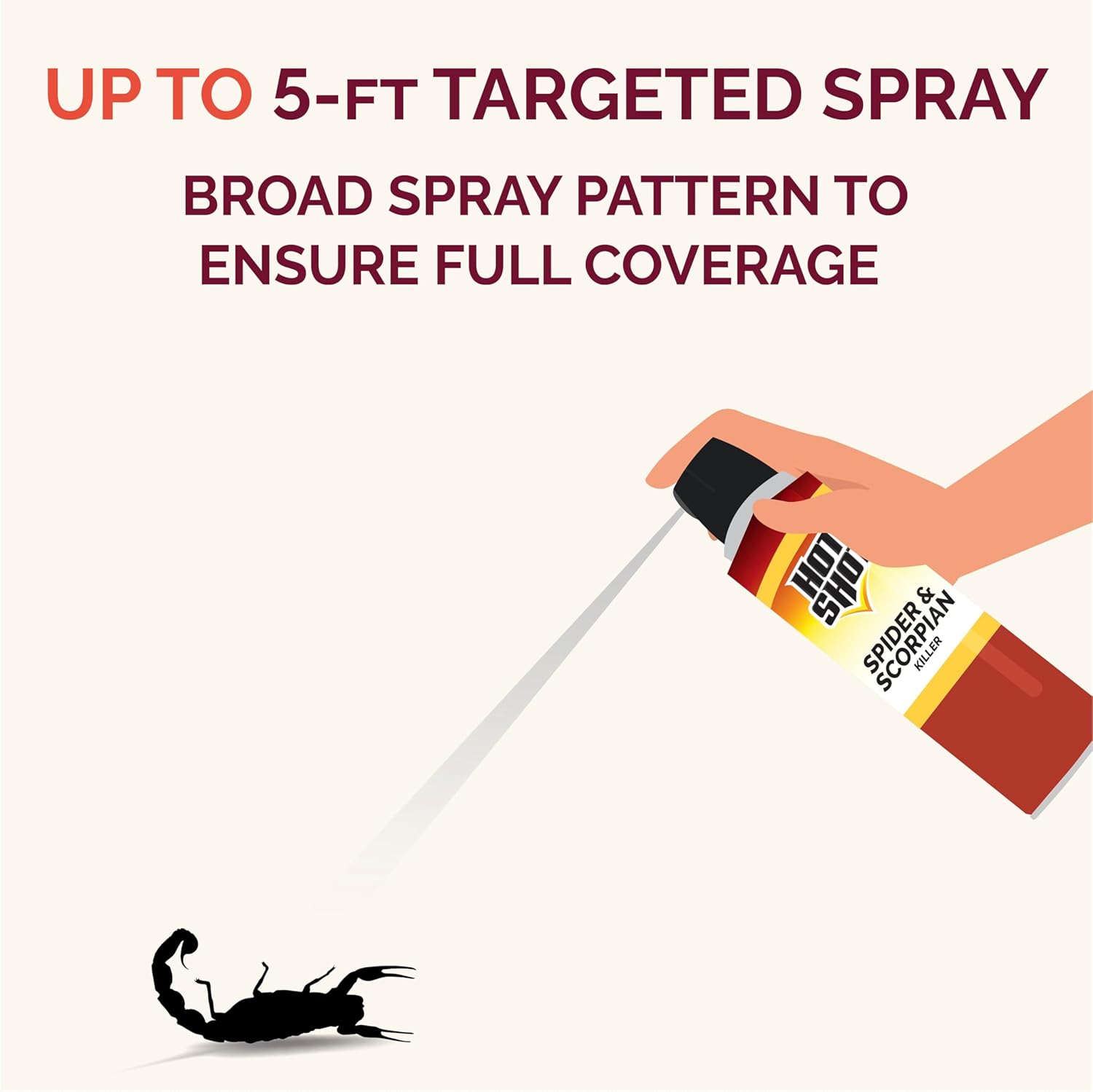 Hot Shot Ant, Roach & Spider Killer, Kills Insects Indoors and Outdoors, Kills Roaches and Listed Ants on Contact, Insecticide Spray, 17.5 Ounce (Crisp Linen)