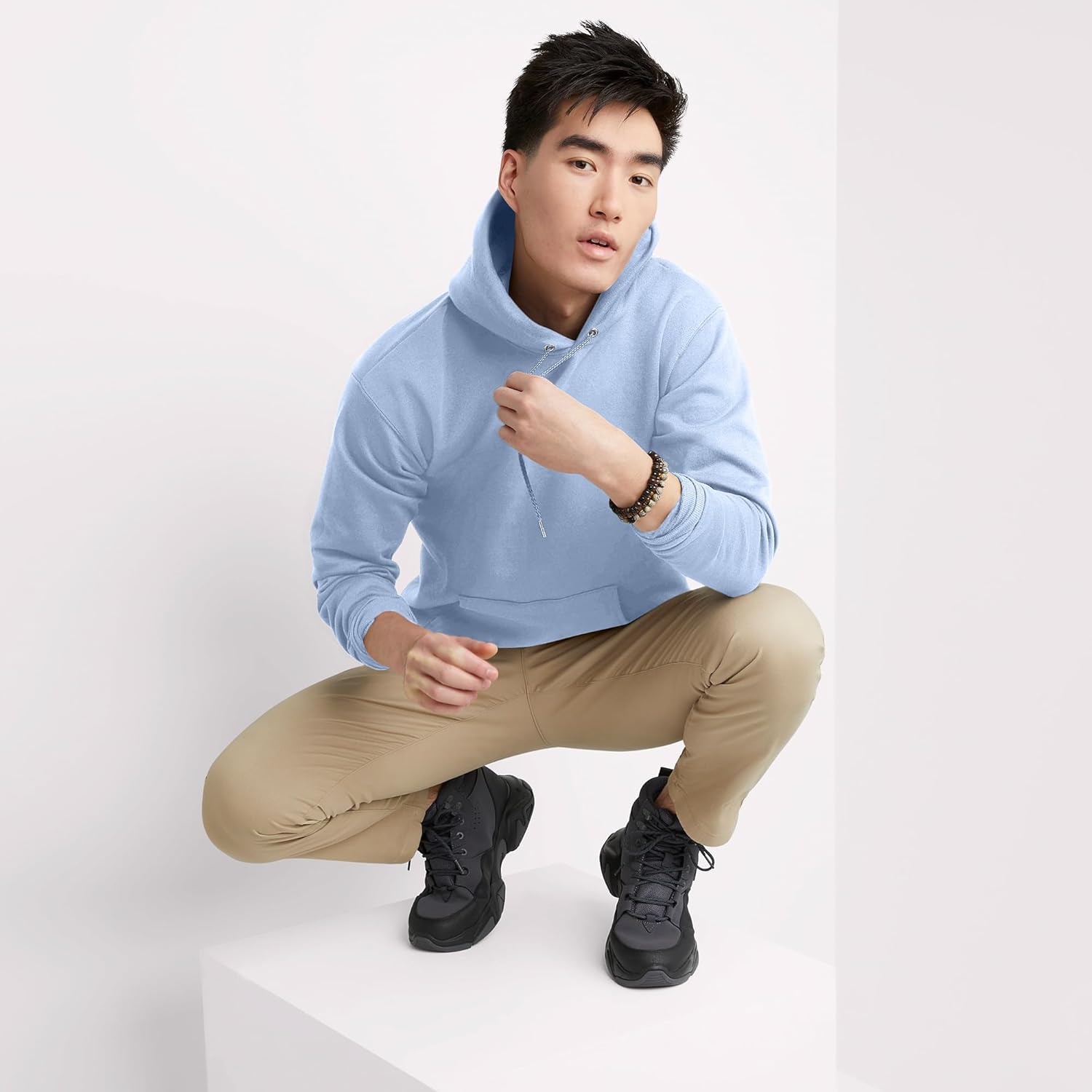 Hanes mens Hoodie, Ecosmart Fleece Hoodie, Hooded Sweatshirt for Men