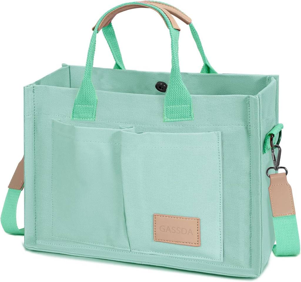 Tote Bags for Women Canvas Tote Purse Crossbody with Pockets Top Handle Shoulder Satchel Bag for Women