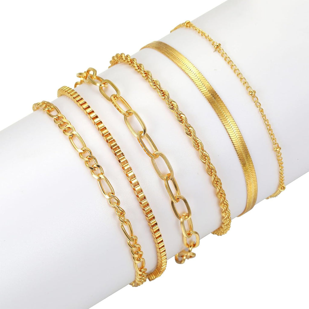 NEWITIN 69 Pieces Gold Jewelry Set for Women Fashion Costume Jewelry Gold Plated Necklace Bracelet Earrings Set for Women