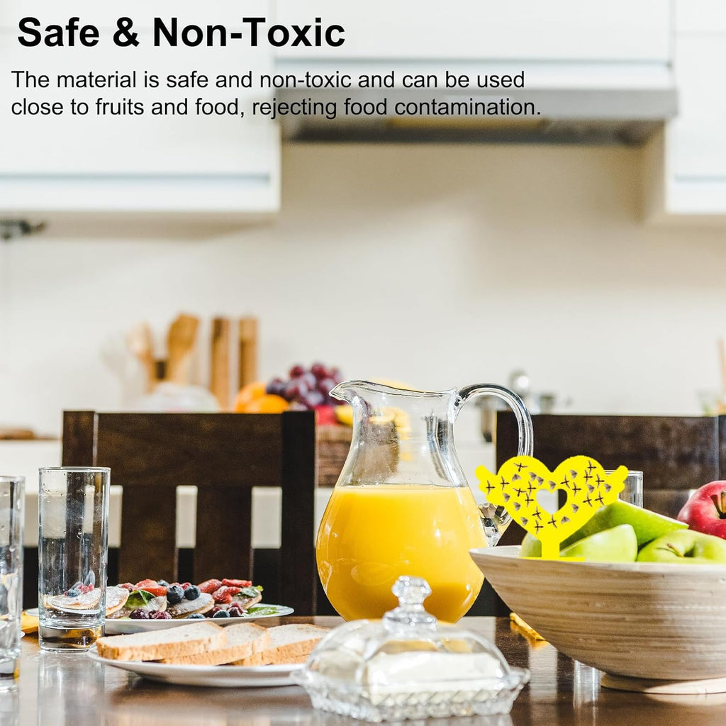 Fruit Fly Traps Fungus Gnat Traps Yellow Sticky Bug Traps 36 Pack No Harm and Odorless for Indoor Outdoor Use Protect The Plant