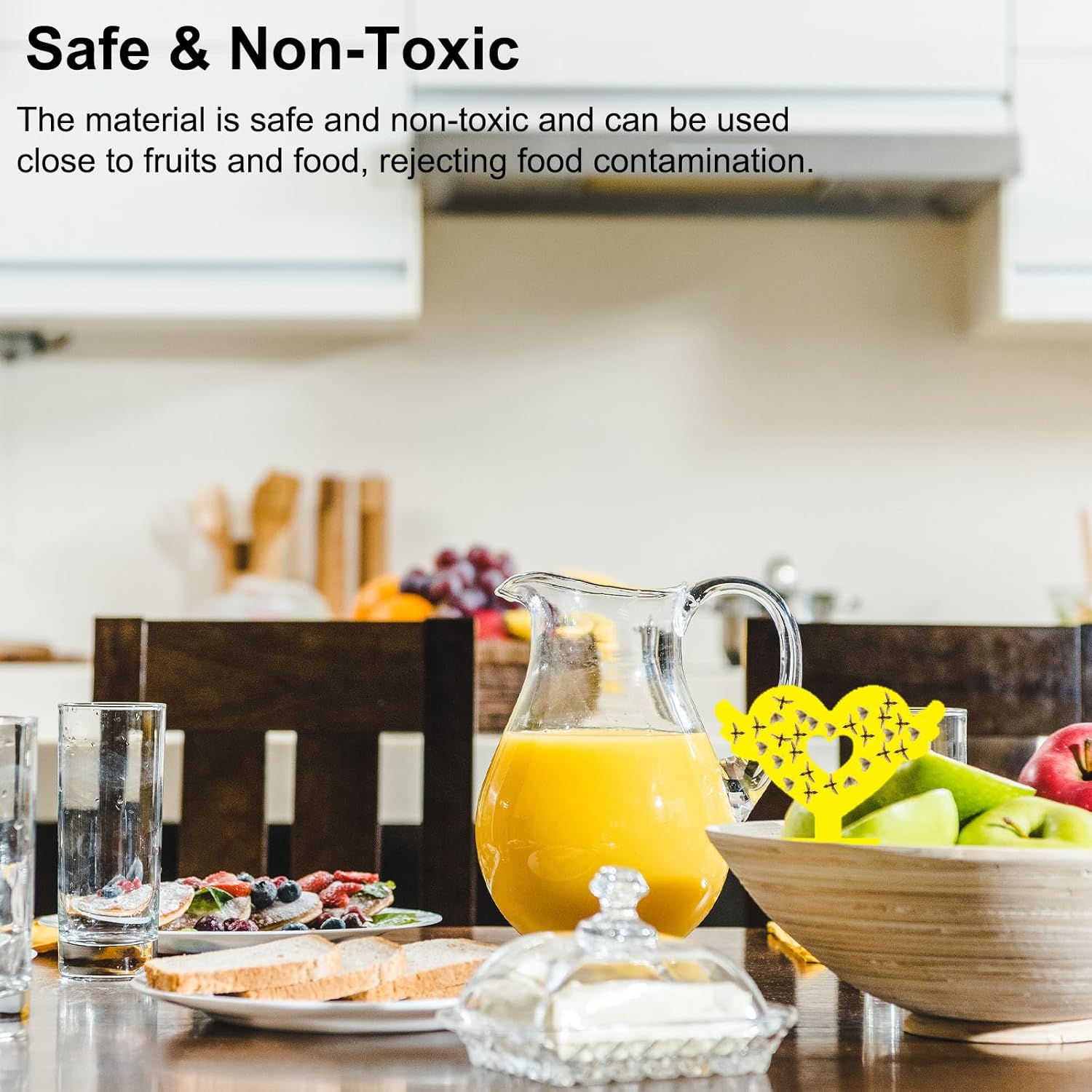 Fruit Fly Traps Fungus Gnat Traps Yellow Sticky Bug Traps 36 Pack No Harm and Odorless for Indoor Outdoor Use Protect The Plant