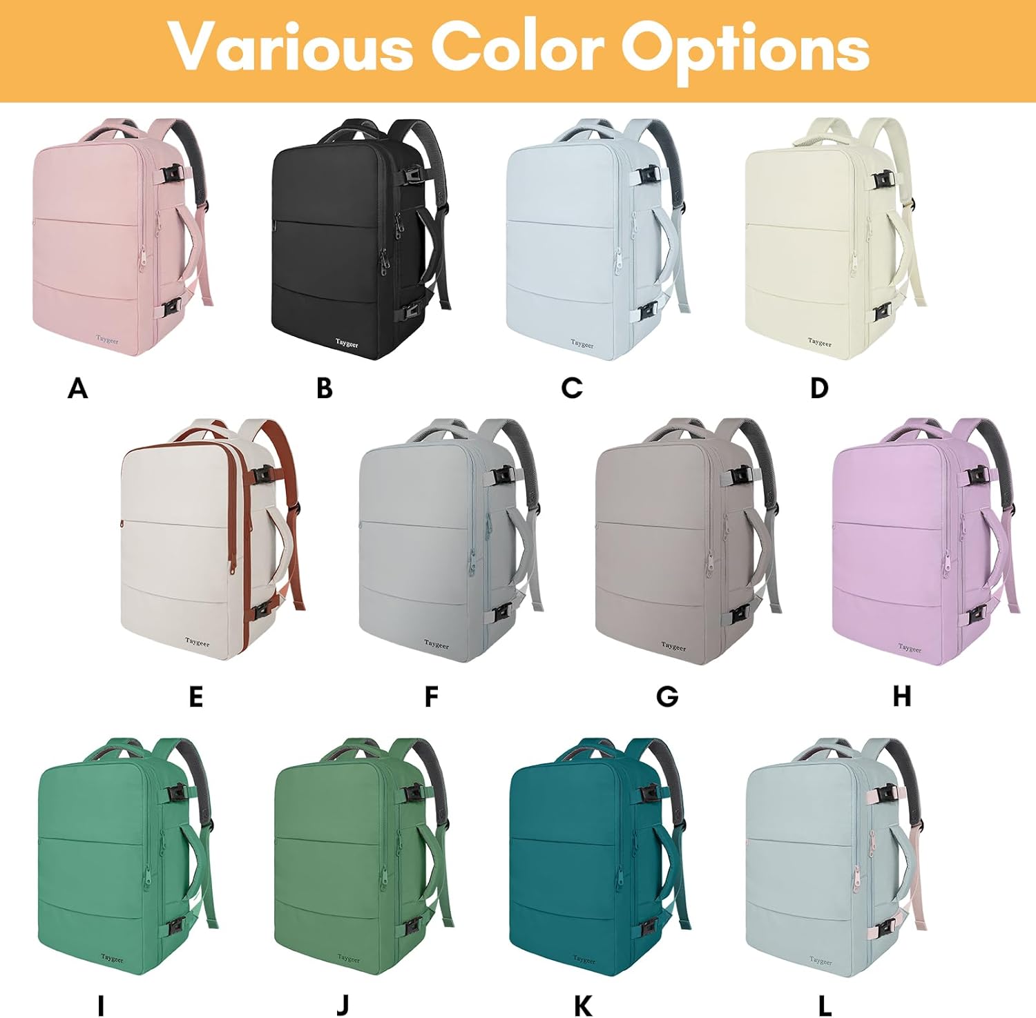 Taygeer Travel Backpack for Women, Carry On Backpack with USB Charging Port & Shoe Pouch, TSA 15.6inch Laptop Mochila Flight Approved, Nurse Bag Casual Daypack for Weekender Business Hiking, Pink