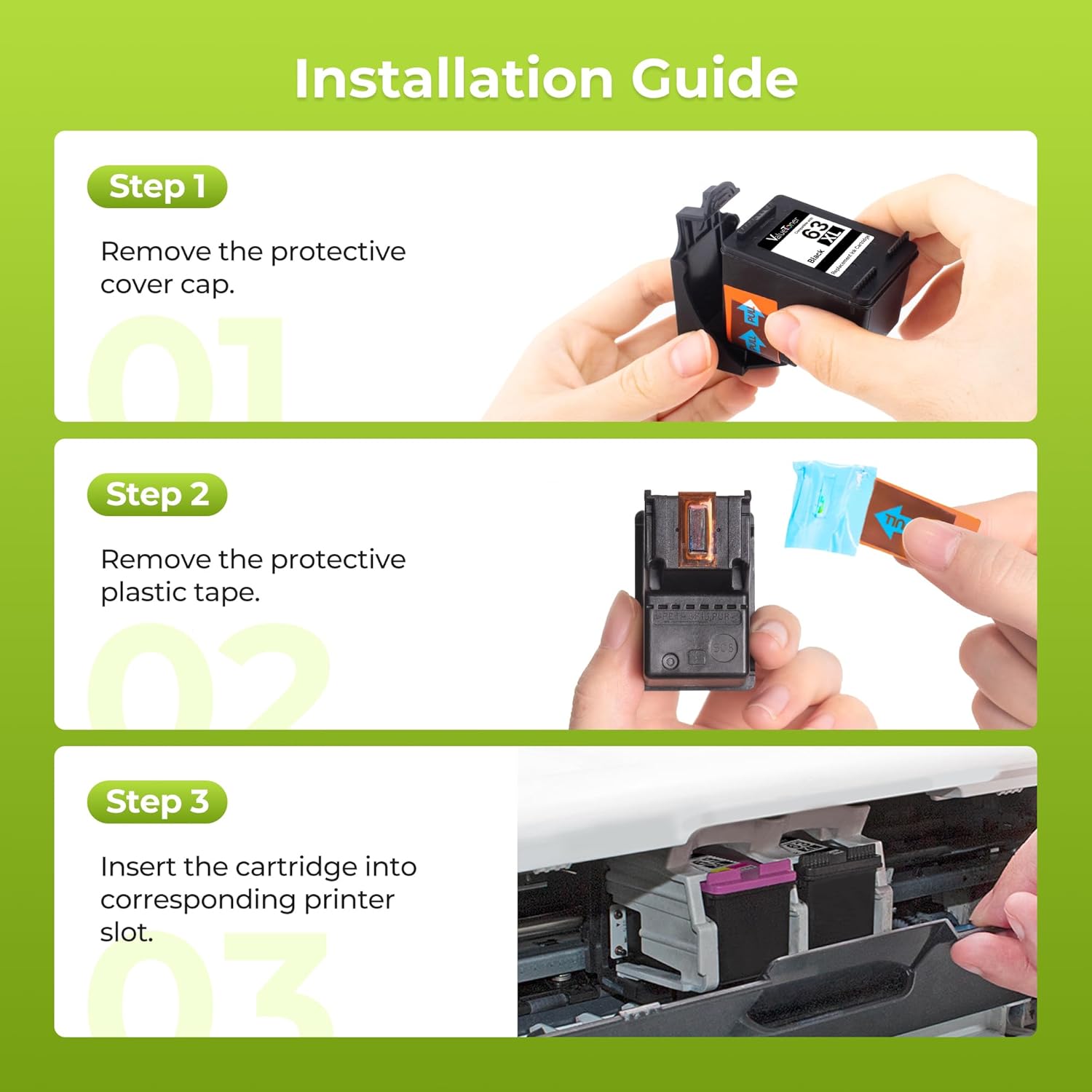 Valuetoner 245XL Ink Cartridge Replacement for Canon 245XL 246XL Combo Pack PG-245XL CL-246XL for Pixma TR4520 TR4527 MG2522 MG2520 MX490 MX492 TS202 TS302 TS3320 MG2920 Printer (Black, Color)