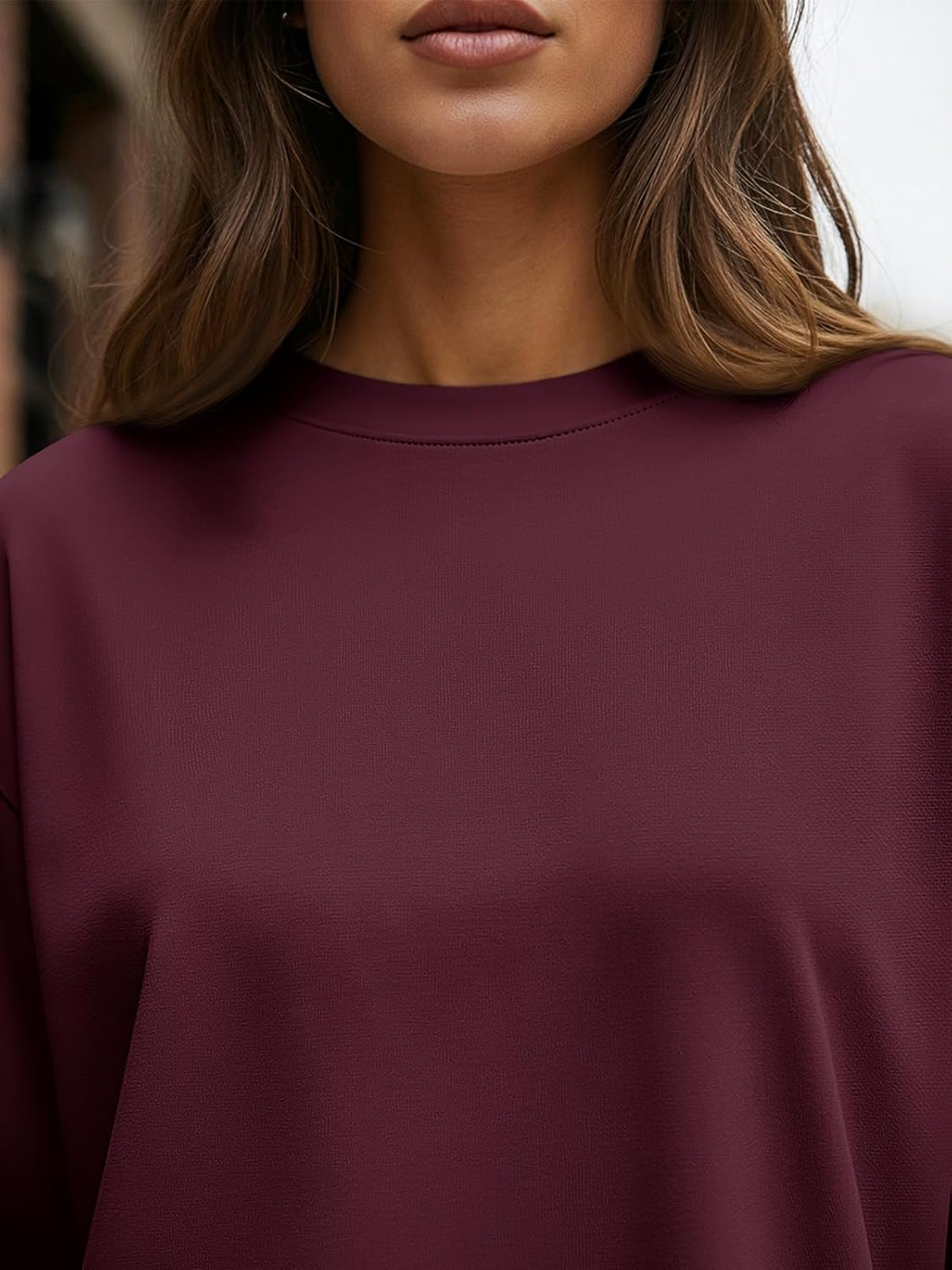 Trendy Queen Womens Oversized Long Sleeve T Shirts 2025 Basic Crewneck Tee Fall Tops Casual Workout Y2K Clothes