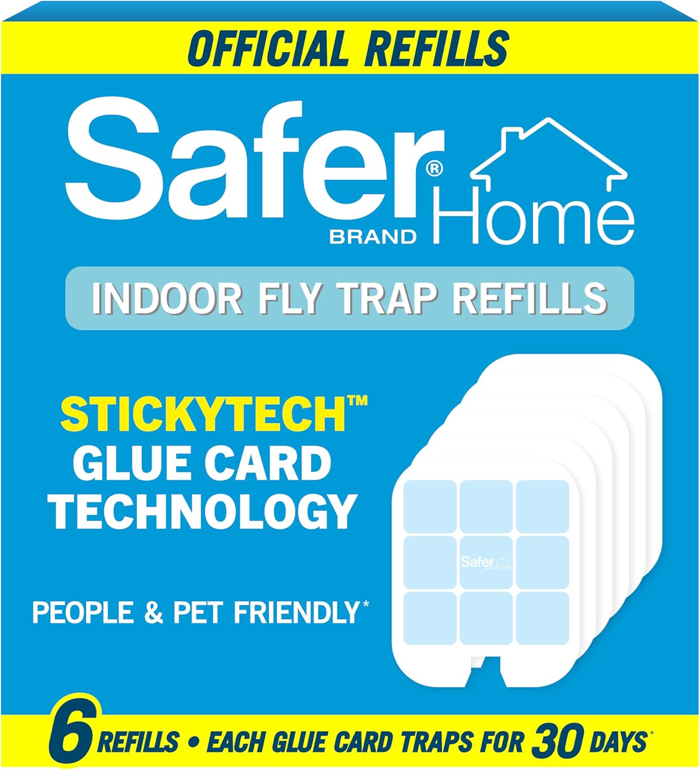 Safer Home Indoor Plug-In Fly Trap - SH502 - Effective Fruit Fly Traps for Indoors, Gnat Traps for House Indoor, 400 Sq Ft Protection - Style: 1 Device + 2 Glue Cards