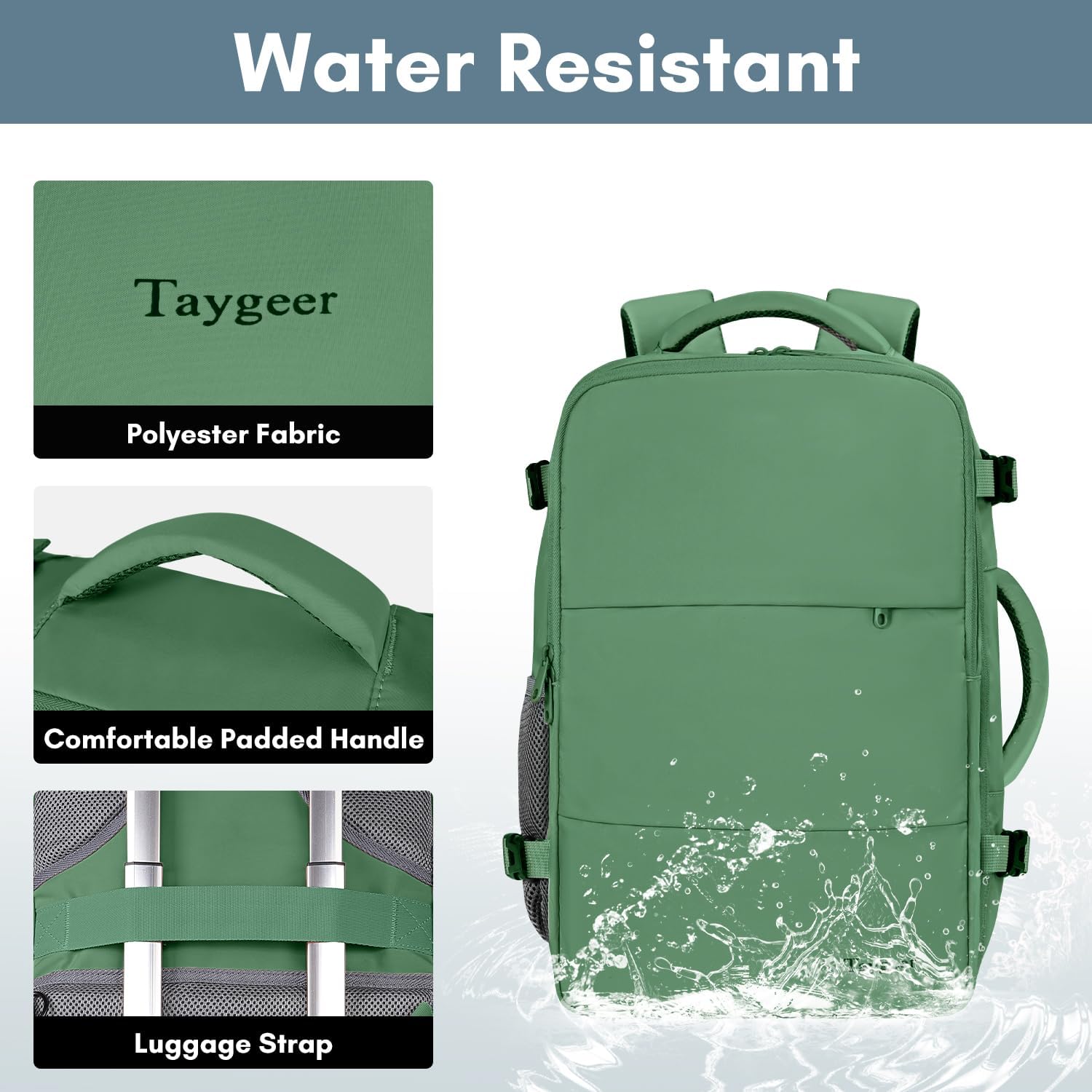 Taygeer Travel Backpack for Women, Carry On Backpack with USB Charging Port & Shoe Pouch, TSA 15.6inch Laptop Mochila Flight Approved, Nurse Bag Casual Daypack for Weekender Business Hiking, Pink