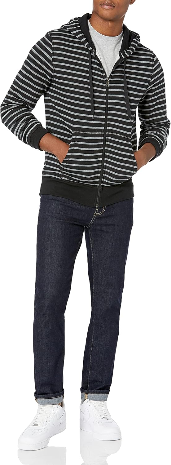 Essentials Men's Full-Zip Fleece Hoodie (Available in Big & Tall)