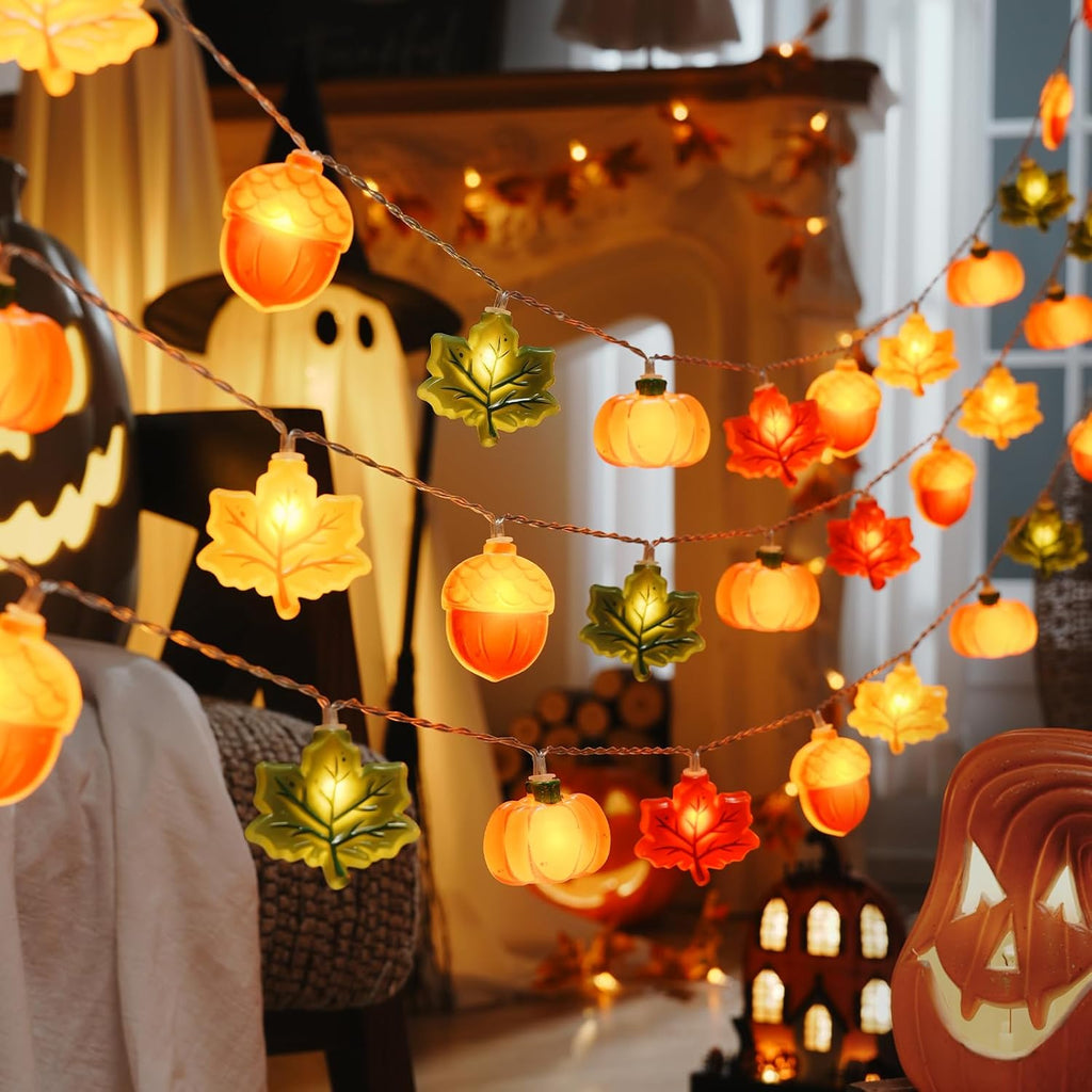 LOLStar Halloween String Lights Decorations, 9.8FT 20 LED Halloween Fairy Lights, Battery Operated (Not Included) with Timer Function and 8 Flashing Modes, Cute Booday Lights 2025 Home Indoor Decor