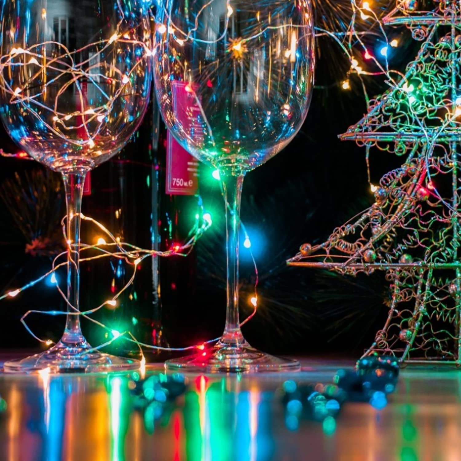 Brightown 12 Pack LED Fairy Lights Battery Operated String Lights - 7ft 20LED Waterproof Silver Wire Firefly Starry Moon Lights for DIY Crafts Wedding Table Centerpieces Party Bedroom Christmas