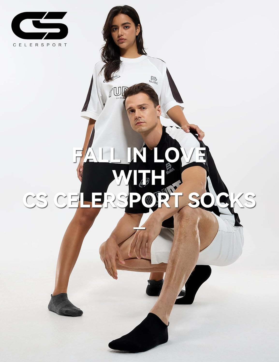 CS CELERSPORT 6 Pairs Ankle Athletic Running Socks Low Cut Sports Tab Socks for Men and Women