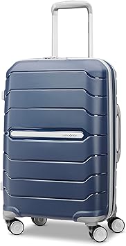 Samsonite Freeform Hardside Carry-On Luggage with Spinner Wheels - Hardshell Suitcase - TSA, Airline-Approved - Expandable Hard Shell, Smooth Rolling Wheels for Lightweight Travel - Navy