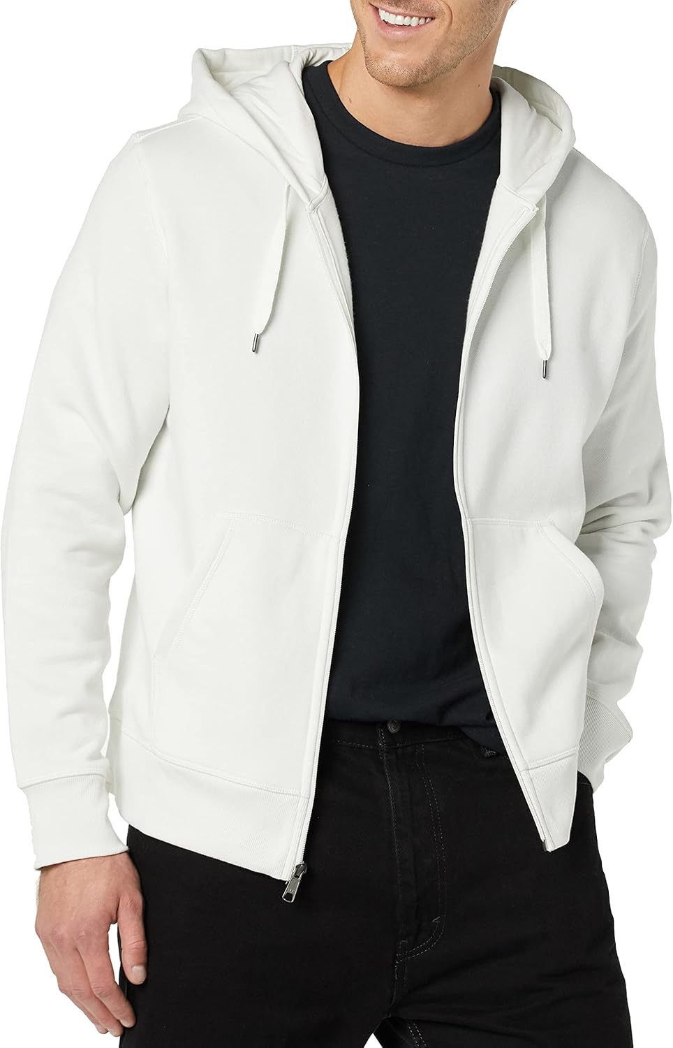 Essentials Men's Full-Zip Fleece Hoodie (Available in Big & Tall)