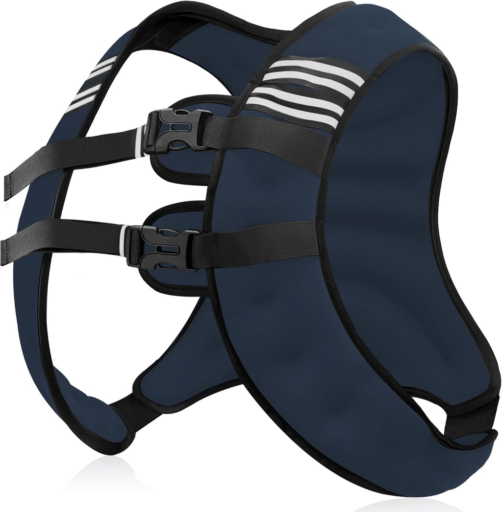 Weighted Vest Men or Women - 5/10/15/20/25/30lbs Weights with Reflective Stripe, Weighted Vest for Workout Equipment for Strength Training Running - Walking Weight Loss