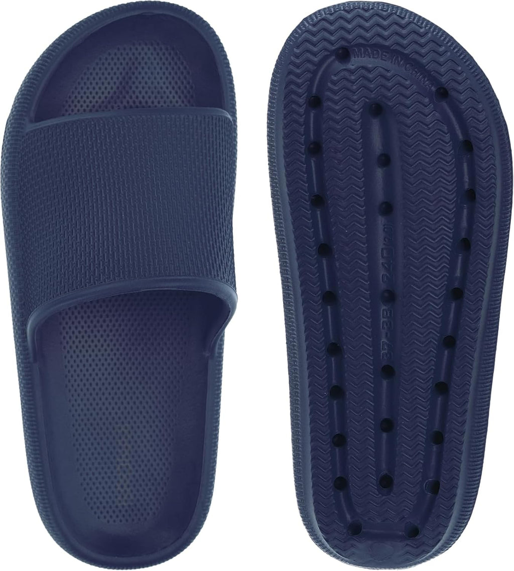 BRONAX Pillow Slippers for Women and Men | House Slides Shower Sandals | Cushioned Thick Sole