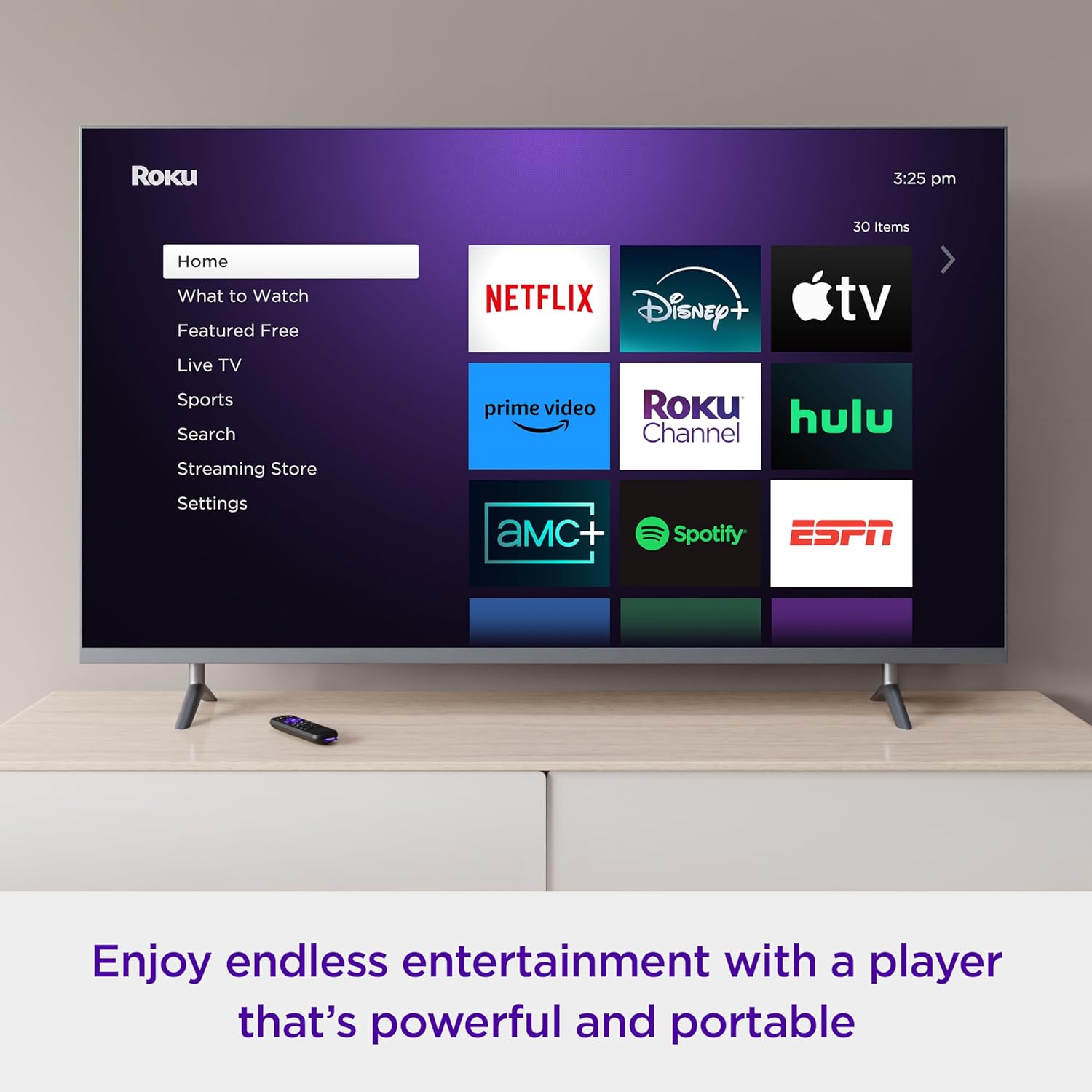 Roku Streaming Stick 4K - HDR & Dolby Vision Roku Streaming Device for TV with Voice Remote & Long-Range Wi-Fi - Free & Live TV