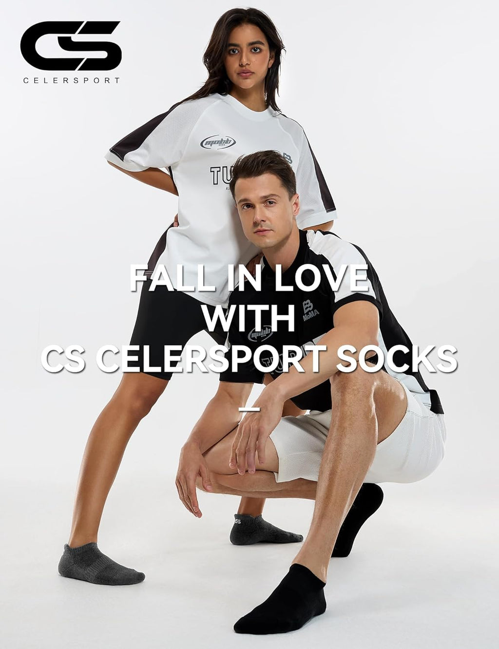 CS CELERSPORT 6 Pairs Ankle Athletic Running Socks Low Cut Sports Tab Socks for Men and Women