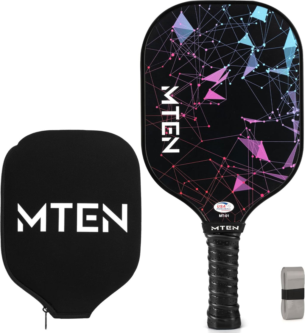 Pickleball Paddles, USAPA Approved Fiberglass Surface Pickleball Set with Pickleball Rackets, Pickleball Paddles Set for Men Women