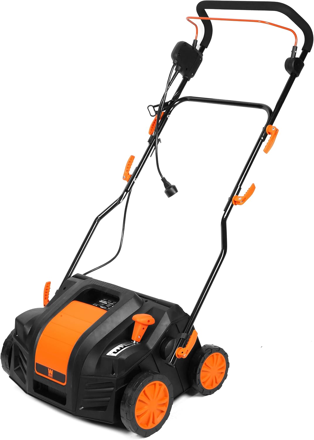 WEN DT1516 16-Inch 15-Amp 2-in-1 Electric Dethatcher and Scarifier with Collection Bag, Black