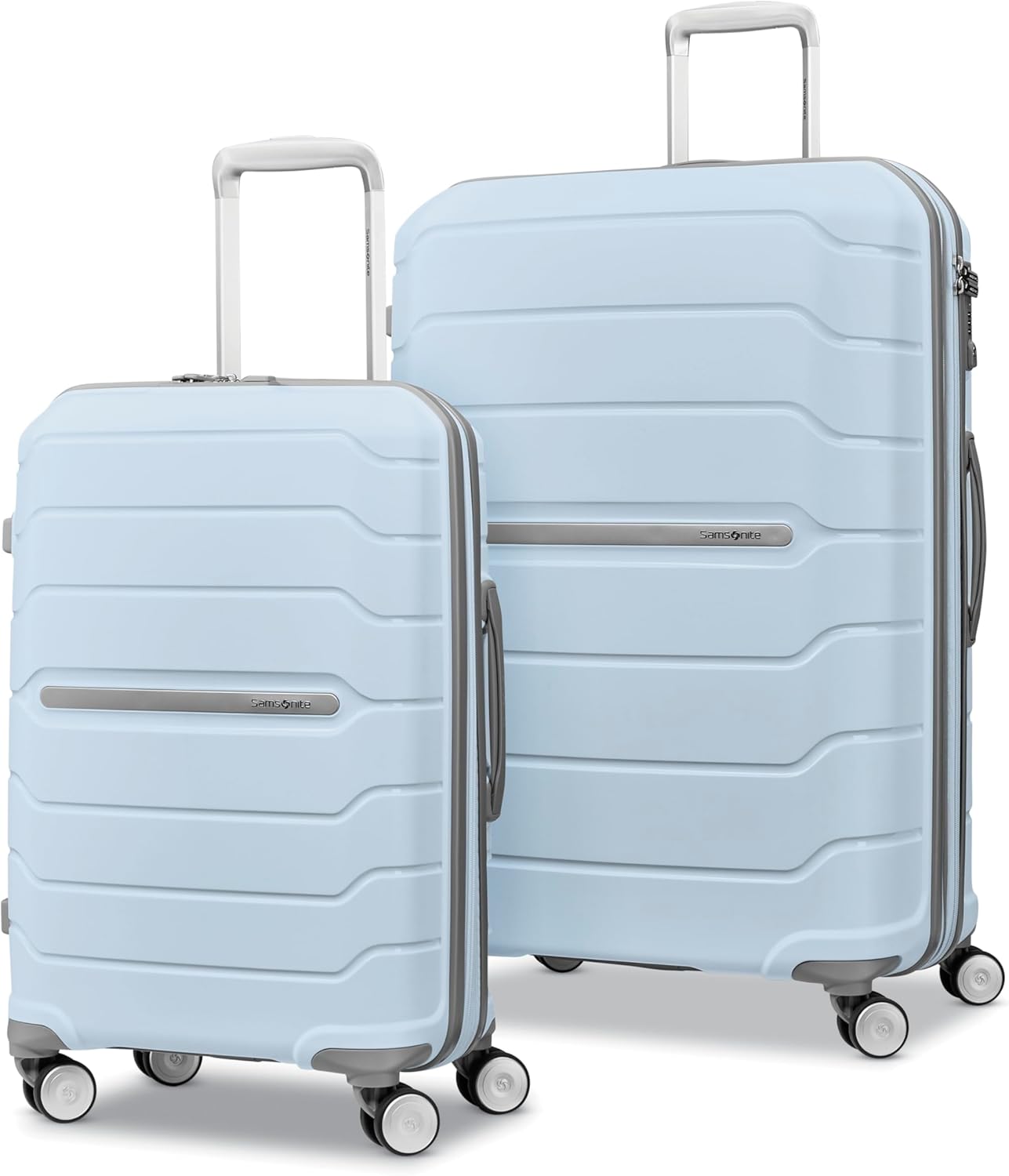 Samsonite Freeform Hardside Carry-On Luggage with Spinner Wheels - Hardshell Suitcase - TSA, Airline-Approved - Expandable Hard Shell, Smooth Rolling Wheels for Lightweight Travel - Navy