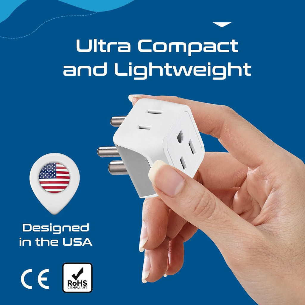 Ceptics Universal Travel Adapter, 35W International Power Adapter with PD & QC 3.0 Dual USB-C, 3 USB Travel Adapter Worldwide, Type I C G A Outlets 110V 220V A/C - EU Euro US UK (11-KU)