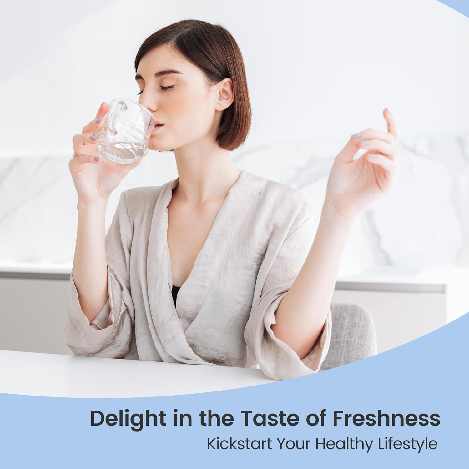 AQUA CREST Replacement for Brita Filter, Brita Water Pitchers and Dispensers, Classic OB03, Mavea 107007, and More, NSF Certified Pitcher Water Filter, 1 Year Filter Supply, 6 Count