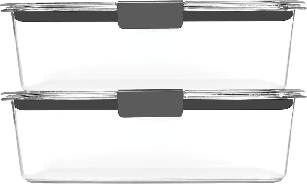 Rubbermaid Brilliance Food Storage Containers BPA Free Airtight Lids Ideal for Lunch Meal Prep & Leftovers Set of 5 (3.2 Cup)