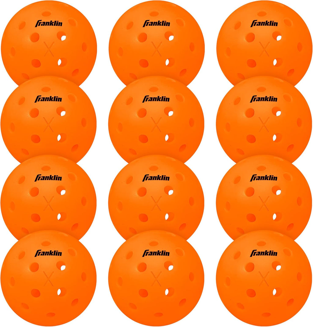Franklin Sports X-40 Outdoor Pickleballs - Official Ball of USA Pickleball, APP Tour + US Open - Regulation Size