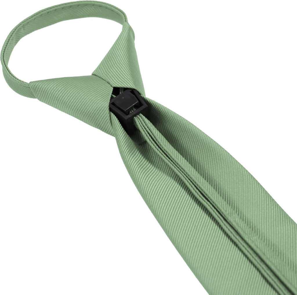 JEMYGINS 3.15“Solid Color Pre-tied Adjustable Necktie for Business and Wedding