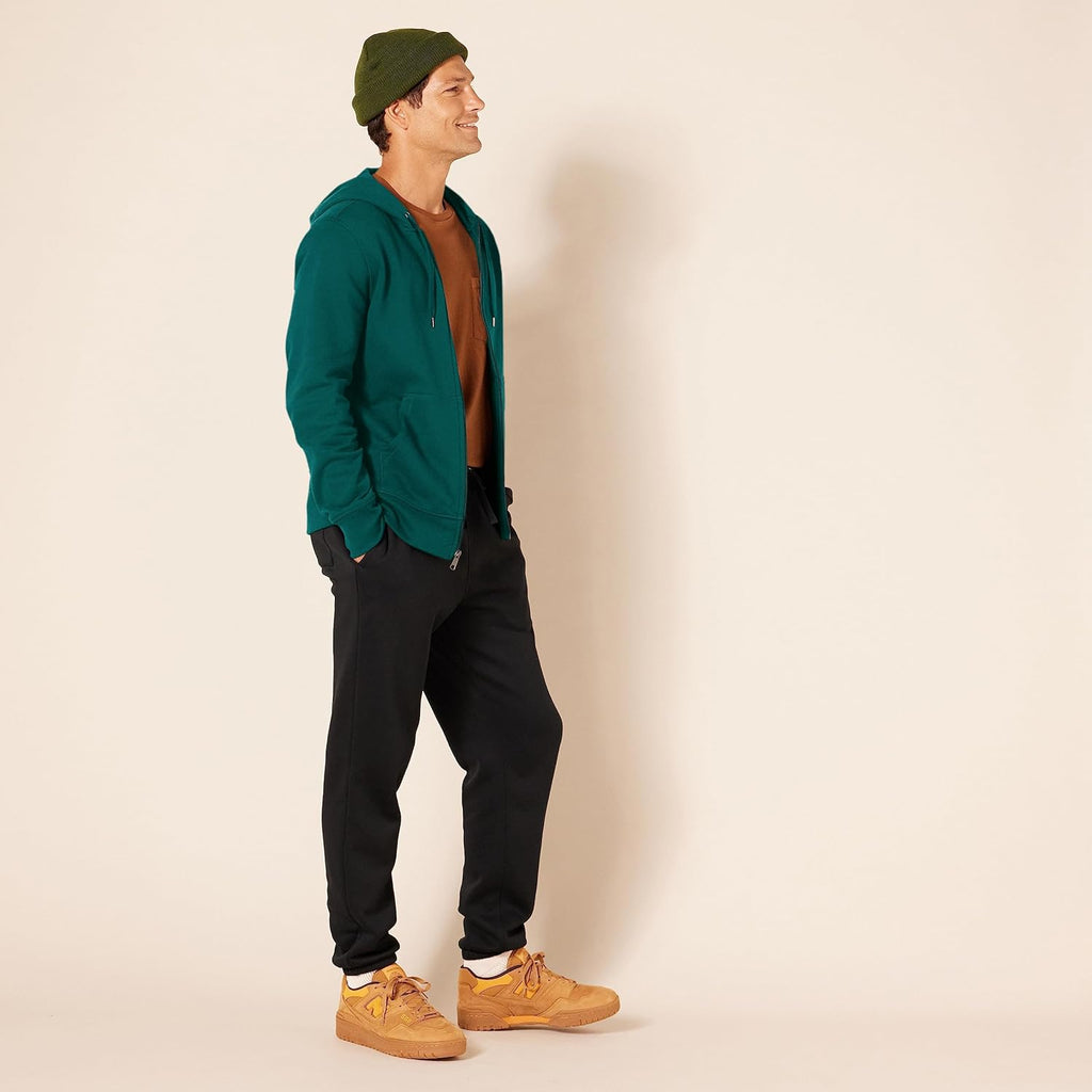 Essentials Men's Full-Zip Fleece Hoodie (Available in Big & Tall)