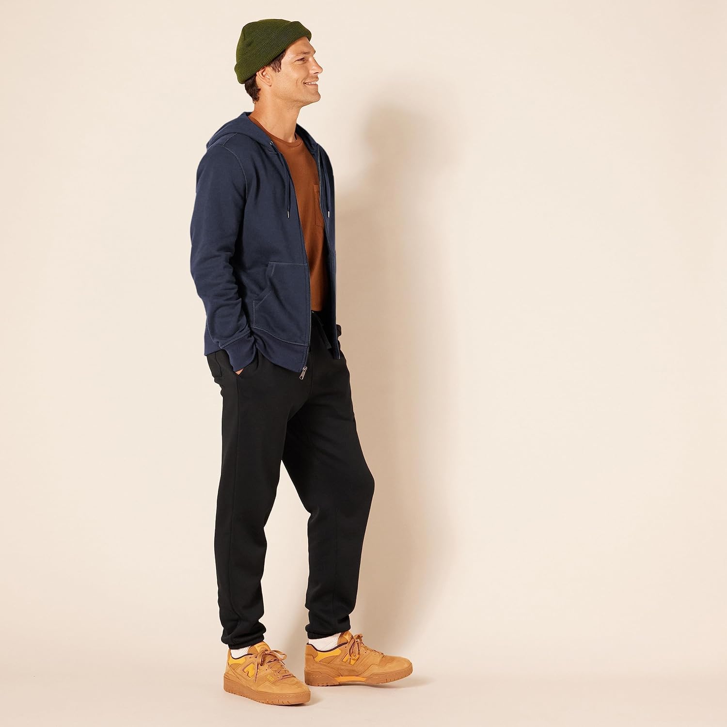 Essentials Men's Full-Zip Fleece Hoodie (Available in Big & Tall)