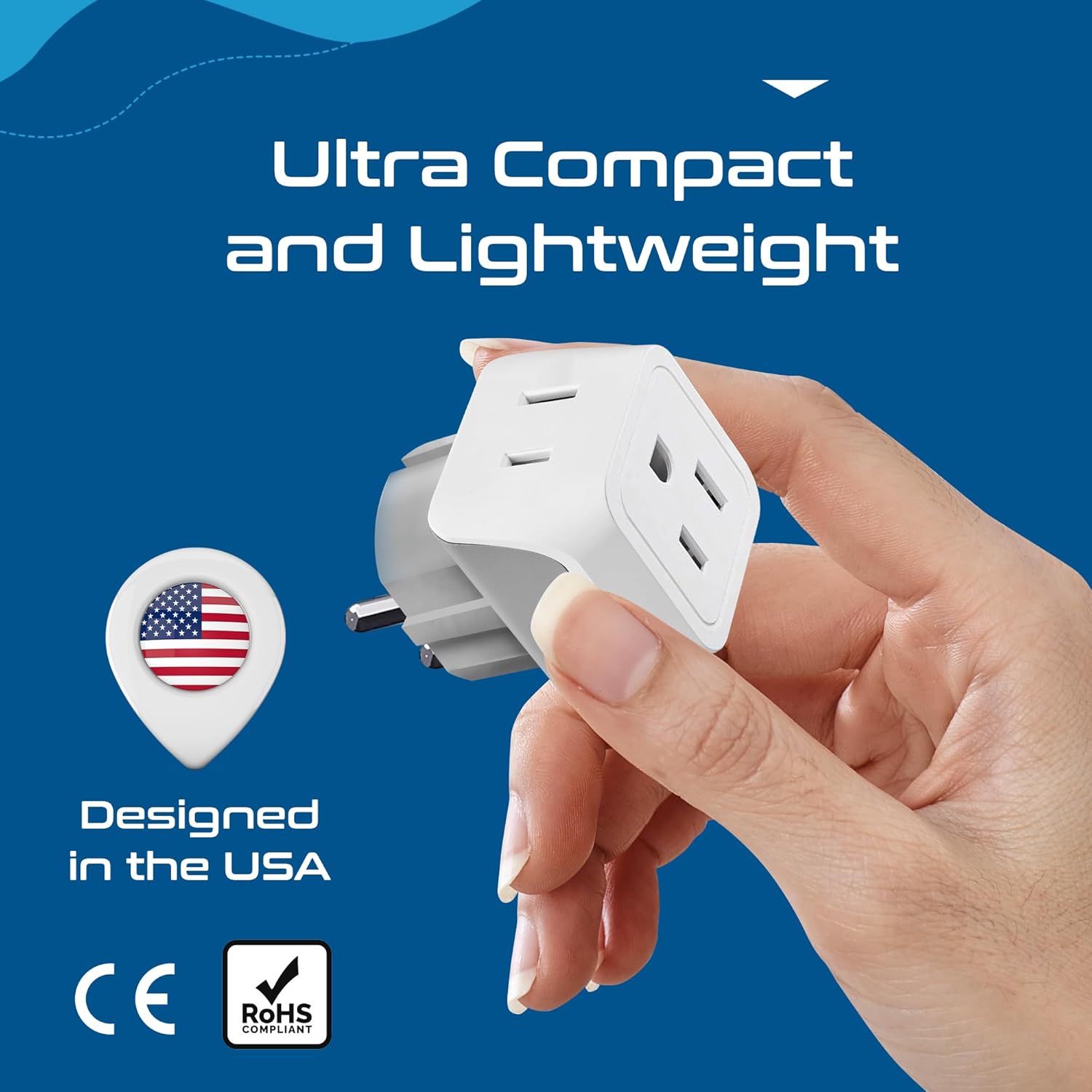 Ceptics Universal Travel Adapter, 35W International Power Adapter with PD & QC 3.0 Dual USB-C, 3 USB Travel Adapter Worldwide, Type I C G A Outlets 110V 220V A/C - EU Euro US UK (11-KU)