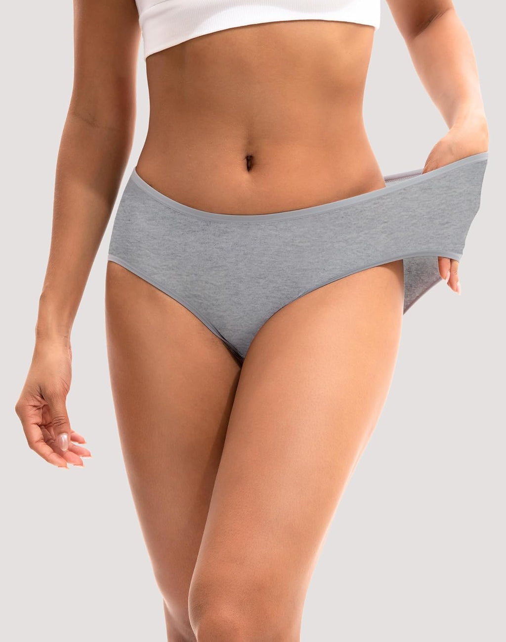 INNERSY Womens Underwear Cotton Hipster Panties Regular & Plus Size 6-Pack