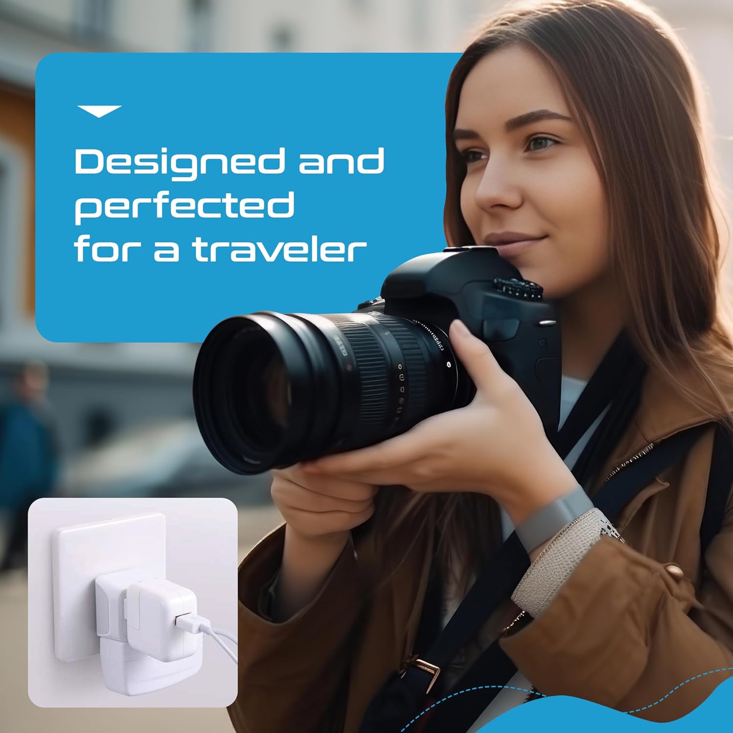 Ceptics Universal Travel Adapter, 35W International Power Adapter with PD & QC 3.0 Dual USB-C, 3 USB Travel Adapter Worldwide, Type I C G A Outlets 110V 220V A/C - EU Euro US UK (11-KU)